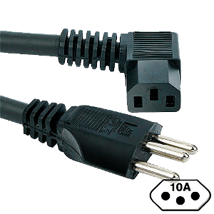 Cabo AC Tripolar 1,5mts 0,75mm Fêmea 90º