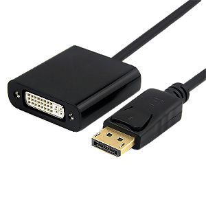 Cabo Displayport Macho para DVI-I Fêmea