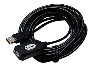 Cabo extensor USB 2.0 AM/AF Comtac com amplificador de sinal