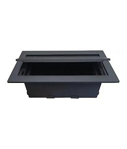 Caixa de Mesa para 6 Blocos Facility Dutotec - Preto - (Não acompanha blocos)