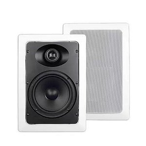 Caixa de Som Arandela Retangular 80W RMS 6PL. com Auto Falante Sumay