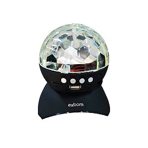 Caixa de Som com Bluetooth e Led Colorido CS-A24BT