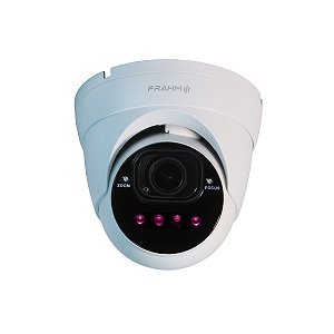 Câmera Dome Metal FULL HD 2MP Frahm, Lente Varifocal 2,8MM/12MM, Proteção IP66, 40M