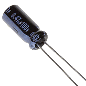 Capacitor Eletrolítico 0,47uf x 100V