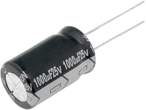 Capacitor Eletrolítico 1000uf x 25V