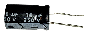 Capacitor Eletrolítico 10uf x 250V