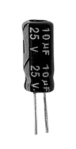 Capacitor Eletrolítico 10uf x 25V