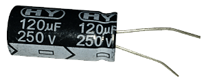 Capacitor Eletrolítico 120uf x 250V