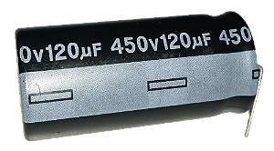 Capacitor Eletrolítico 120uf x 450V