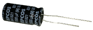 Capacitor Eletrolítico 1500uf x 16V