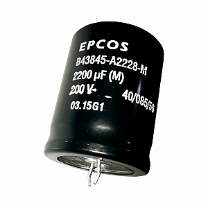 Capacitor Eletrolítico 2200uF 200V B43845-A2228-M Epcos