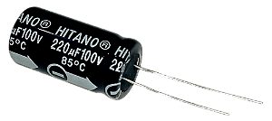 Capacitor Eletrolítico 220uf x 100V