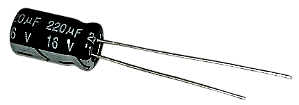 Capacitor Eletrolítico 220uf x 16V