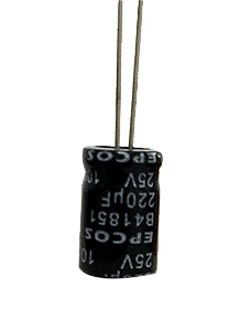 Capacitor Eletrolítico 220uf x 25V