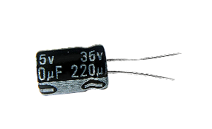 Capacitor Eletrolítico 220uf x 35V