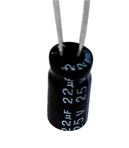 Capacitor Eletrolítico 22uf x 25V