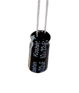 Capacitor Eletrolítico 22uf x 63V