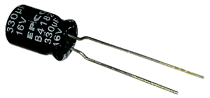 Capacitor Eletrolítico 330uf x 16V