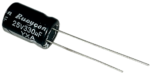 Capacitor Eletrolítico 330uf x 25V