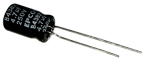 Capacitor Eletrolítico 4.7uf x 250V