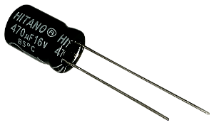 Capacitor Eletrolítico 470uf x 16V