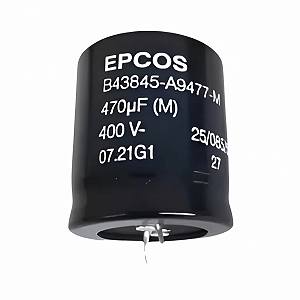 Capacitor Eletrolítico 470uF 400V 105°C B43845-A9477-M0 Epcos