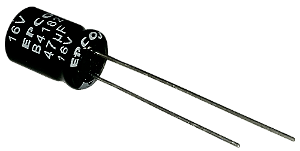 Capacitor Eletrolítico 47uf x 16V