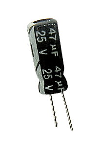 Capacitor Eletrolítico 47uf x 25V