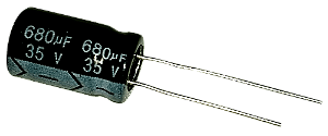 Capacitor Eletrolítico 680uf x 35V