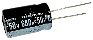 Capacitor Eletrolítico 680uf x 50V