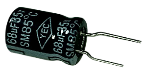 Capacitor Eletrolítico 68uf x 35V