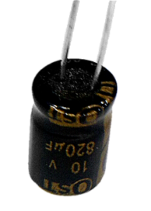 Capacitor Eletrolítico 820uf x 10V