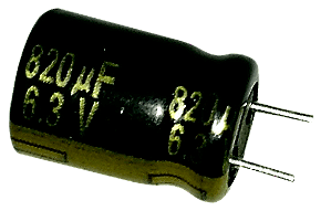 Capacitor Eletrolítico 820uf x 6.3V