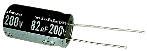 Capacitor Eletrolítico 82uf x 200V