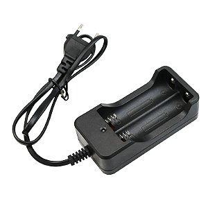 Carregador para bateria 3,7v duplo 18650