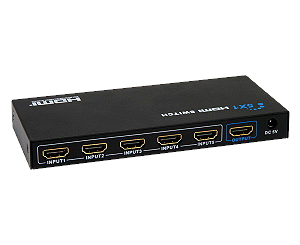 Chave Seletora 5X1 Splitter Adaptador Amplificador para HDTV PS3