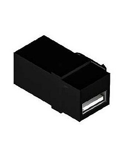 Conector Keystone USB Tipo C Emenda Dutotec - Preto