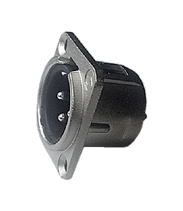 Conector XLR Macho 3 Pinos P/ Painel Santo Angelo