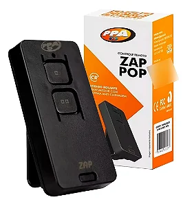 Controle Remoto Tx Zap Pop 433mhz Preto Ppa