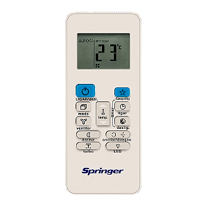 Controle Remoto Ar Condicionado Split High Wall Springer