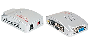 Conversor Pctv - Vga Para Rca / Svideo - Sinal De Vga P/ Tv