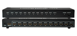Distribuidor de Vídeo Splitter HDMI 1x12 portas
