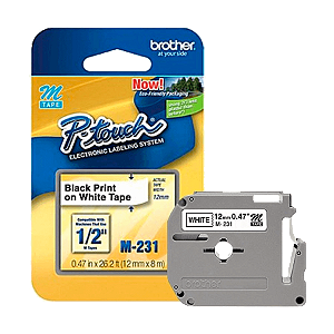 Fita Rotuladora Brother M231 12MM X 8M