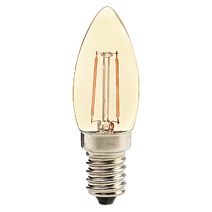 Lâmpada LED Retro Vela 2w 2200k Branco Quente E-14 Avant
