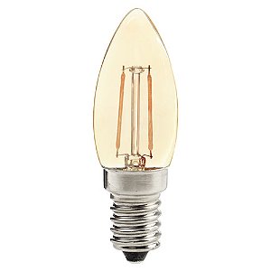 Lâmpada LED Retro Vela 2w 2200k Branco Quente E-27 Avant