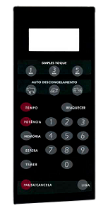 Membrana para Micro-ondas Brastemp BMP 28 EHC S/Dourador Preta - 2113005