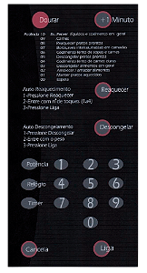 Membrana para Micro-ondas Brastemp BMP 31 PRT C/Dourador - 2113010