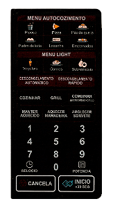Membrana para Micro-ondas LG MH 7047 G Menu Light - 2126018