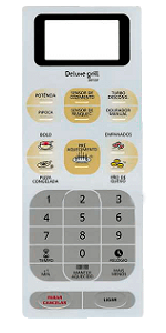 Membrana para Micro-ondas Panasonic NN R 95 BH BRC C/ Relevo
