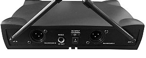 Microfone Sem Fio Profissional Duplo UHF-302 MXT